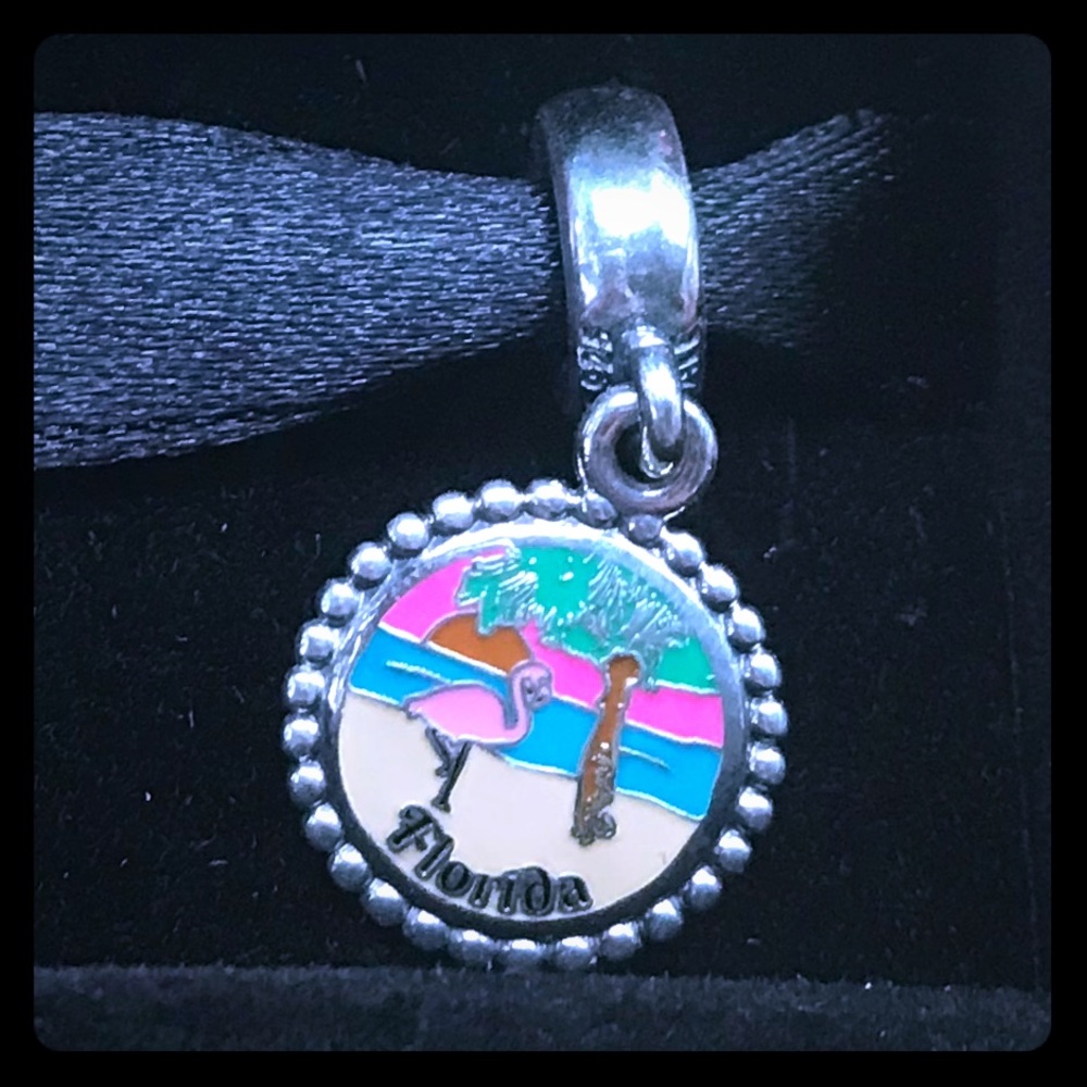 Pandora Florida Exclusive Beach 🦩🌴 Dangle Charm